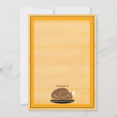 Invitation prisée de dîner de thanksgiving de la (Dos)