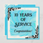 Invitation Prix de reconnaissance de l'anniversaire de l'empl (Devant / Derrière)