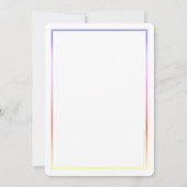 Invitation PRIX GALA DÎNER affaires moderne arc-en-ciel noir (Dos)