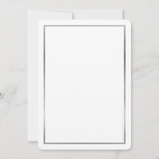 Invitation PRIX GALA DÎNER affaires moderne argent noir (Dos)