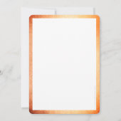 Invitation PRIX GALA DÎNER élégant affaires cuivre noir (Dos)