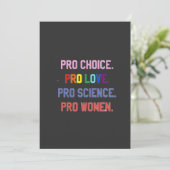 Invitation Pro-Choice Pro-Life Pro-Science Pro-Femmes (Debout devant)