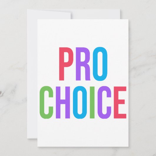 Invitation Pro-Choice Roe contre Wade Feminist Women's Rights (Devant)