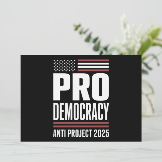 Invitation Pro Democracy Anti Project 2025 Trump 2025 (Debout devant)