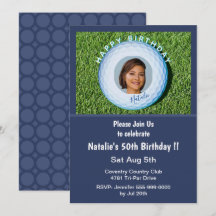 Pro Golfer Photo Signé Golf Ball 50e anniversaire