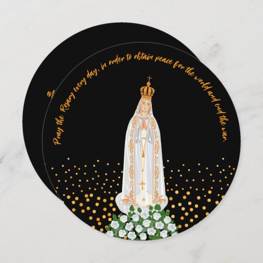 Invitation Procession de Notre-Dame de Fatima aux bougies (Devant / Derrière)