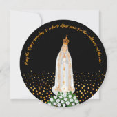 Invitation Procession de Notre-Dame de Fatima aux bougies (Devant)