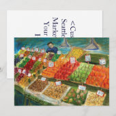 Invitation Produire l'invitation du vendeur (Pike Place Seatt (Devant / Derrière)