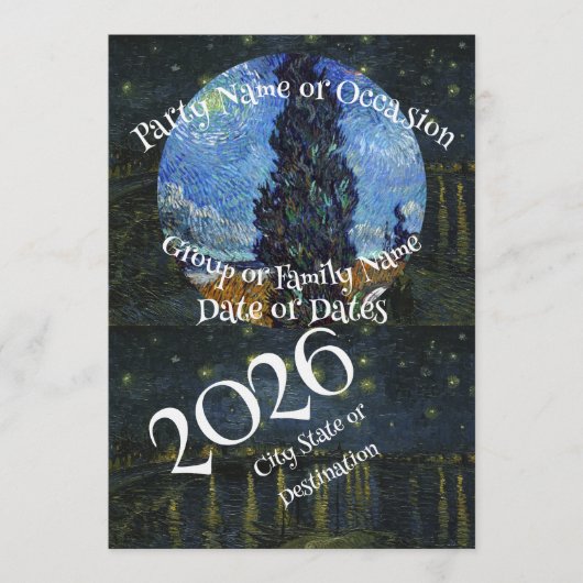 Invitation Produit de fête Possédez votre image personnalisée (Devant)