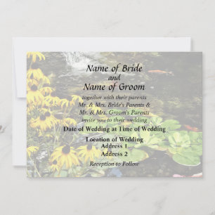 Invitation Produits de Mariage de Rudbeckias par Étang de Car