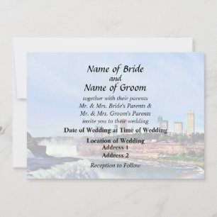 Invitation Produits de mariage Niagara Falls - Sous la pluie