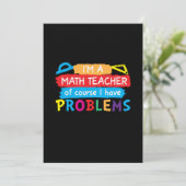 Invitation Prof de maths Je suis un professeur de mathématiqu (Debout devant)