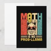 Invitation Prof de maths Les maths ne sont pas un problème (Devant / Derrière)