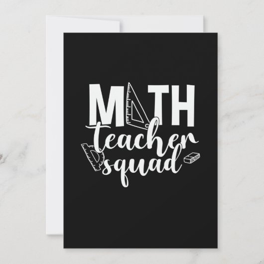 Invitation Prof de maths Prof de maths Squad (Devant)