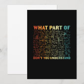 Invitation Prof de maths quelle partie des maths (Devant / Derrière)