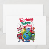 Invitation Prof Enseignement Rétro Dirigeants Futurs École En (Devant / Derrière)