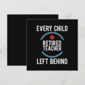 Invitation Professeur Cadeaux | Enseignant à la retraite lais (Devant / Derrière)