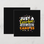 Invitation Professeur Cadeaux | Juste Un Enseignant Qui Aime  (Devant / Derrière)