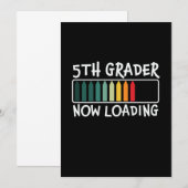 Invitation Professeur de 5e année 5e année en chargement (Devant / Derrière)