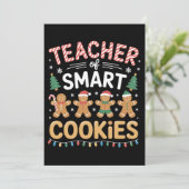 Invitation Professeur de biscuits intelligents au gingembre d (Debout devant)