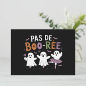 Invitation Professeur de danse de ballet fantôme Pas de BOO-r (Debout devant)