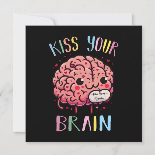 Invitation Professeur Kiss Your Brain (Devant)