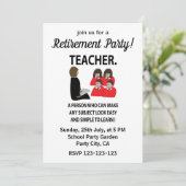 Invitation Professeur Tuteur École Fête de Retraite Professeu (Debout devant)