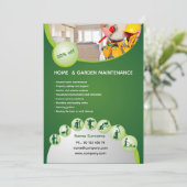 Invitation Professional handyman flyer template  (Debout devant)