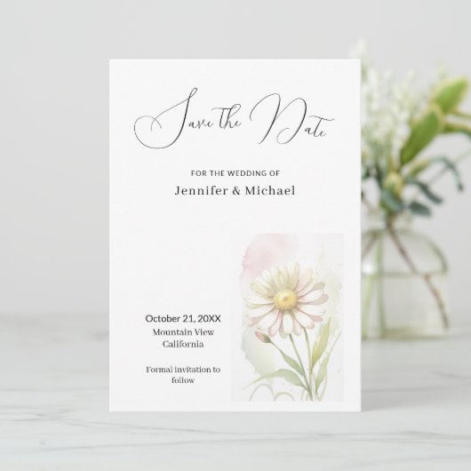 Invitation Professional Minimalist Modern Plain Simple (Debout devant)