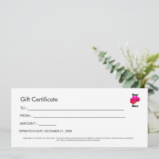 Invitation Professional Simple Custom Logo Gift Certificate