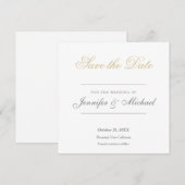 Invitation Professionnel de mariage minimaliste (Devant / Derrière)