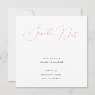 Invitation Professionnel de mariage Minimaliste Mignon Enregi