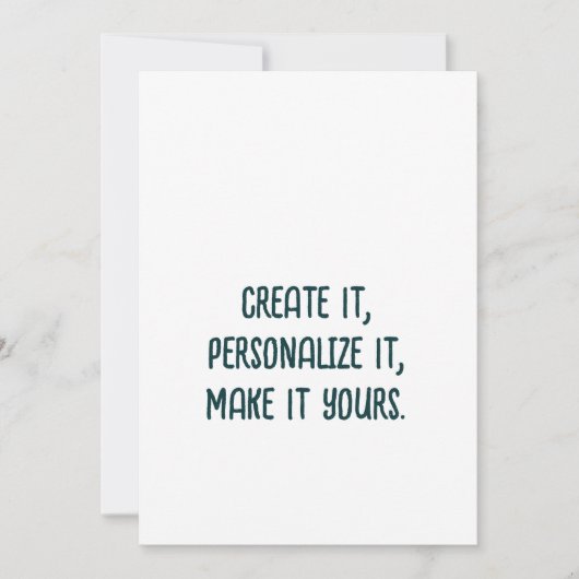 Invitation professionnelle simple 5" x 7" (Devant)