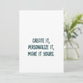 Invitation professionnelle simple 5" x 7" (Debout devant)