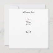 Invitation professionnelle vierge (Dos)