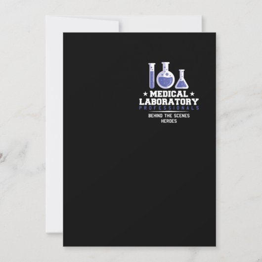 Invitation Professionnels de laboratoire Médicales Technicien (Devant)