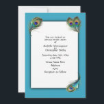 Invitation Profil Peacock<br><div class="desc">Un paon ferme la tête avec des plumes fanées.</div>