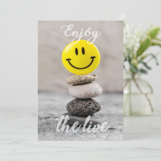 Invitation Profite de la vie ! (Debout devant)