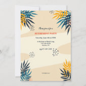 Invitation Profitez de détente et de la lecture de la partie  (Dos)