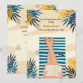 Invitation Profitez de détente et de la lecture de la partie  (Devant / Derrière)