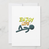 Invitation Profitez de la vie (Dos)