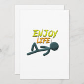 Invitation Profitez de la vie (Devant / Derrière)