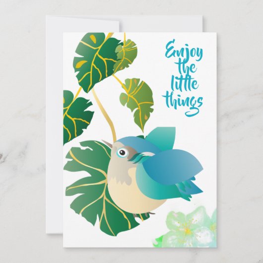 Invitation Profitez des petites choses (Devant)