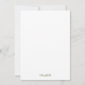 Invitation Profitez des petites choses (Dos)