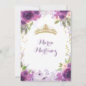 Invitation Profond Rose Mis Quince (Dos)