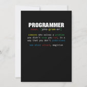 Invitation Programmer Définition Coder Programmation Coding G (Devant)