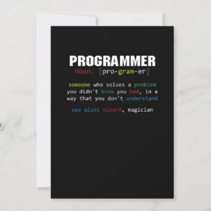 Invitation Programmer Définition Coder Programmation Coding G