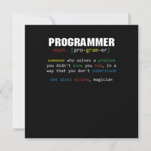 Invitation Programmer Définition Coder Programmation Coding G
