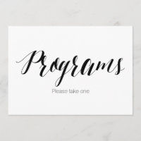 "Programmes, prière d'en prendre un" Panneau de ma