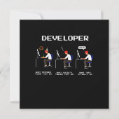 Invitation Programmeur développeur Coder ordinateur Geek Nerd (Devant)